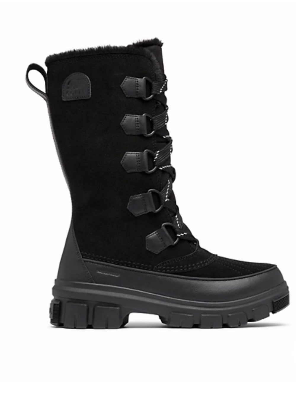 Sorel Women's Trivoli V tall waterproof Black Lace-Up Winter Boot